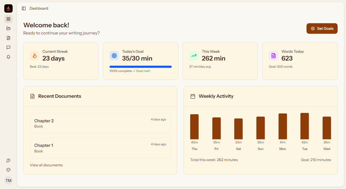 Warm Sepia theme preview